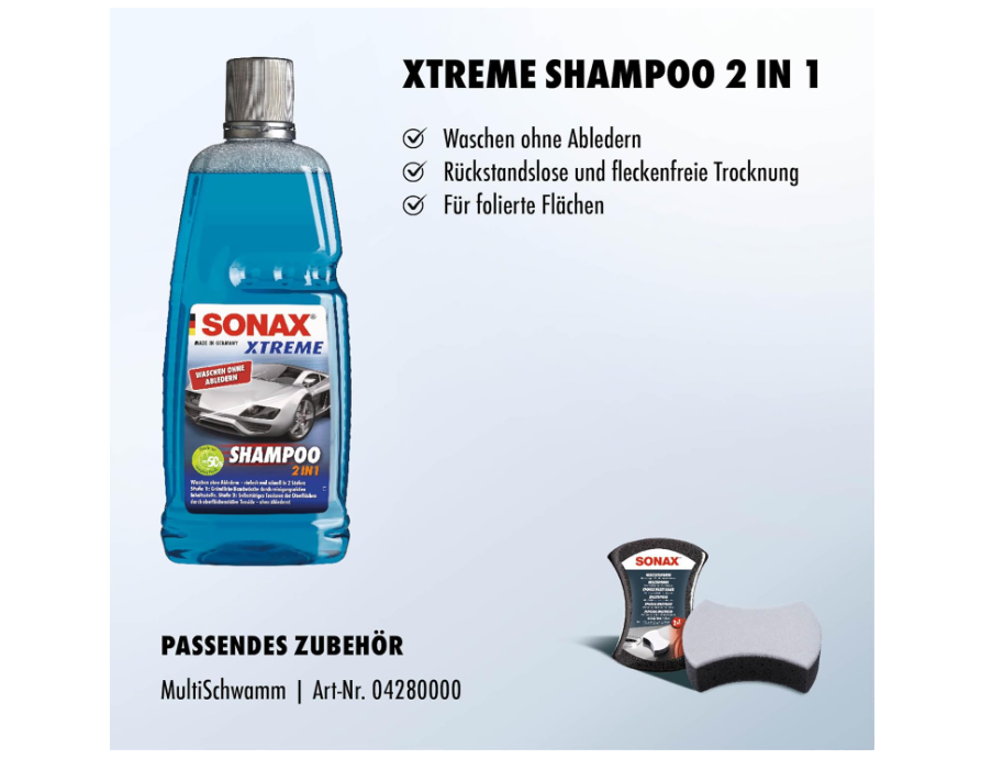 SONAX XTREME Shampoo 2 in 1 (1 Liter) günstig kaufen